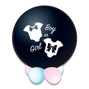 It's a boy confetti ballon (Ø61cm) Inclusief Helium